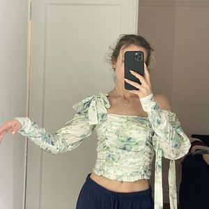 verge girl off shoulder top